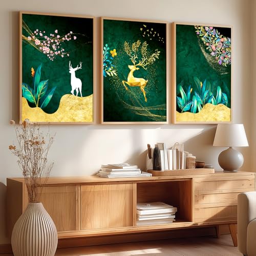Image of kotart Modern Wall Art Framed Painting for Wall Decoration - Wall Paintings for Living Room, Bedroom - Set of 3 - D (Art 6, 10x13 inch)