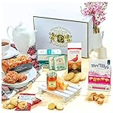 Edmond & Charles Luxury Scottish Afternoon Tea Hamper, Includes a Variety of Gourmet Scottish Treats, Shortbread, Fudge, Fruit Cake,Tea & More, Hampers & Gourmet Gifts for Men & Women