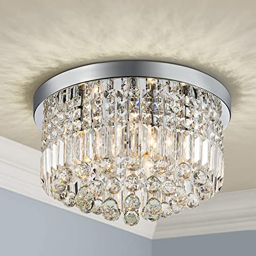 image for SM Saint Mossi Saint Mossi Modern K9 Crystal Raindrop Chandelier Light