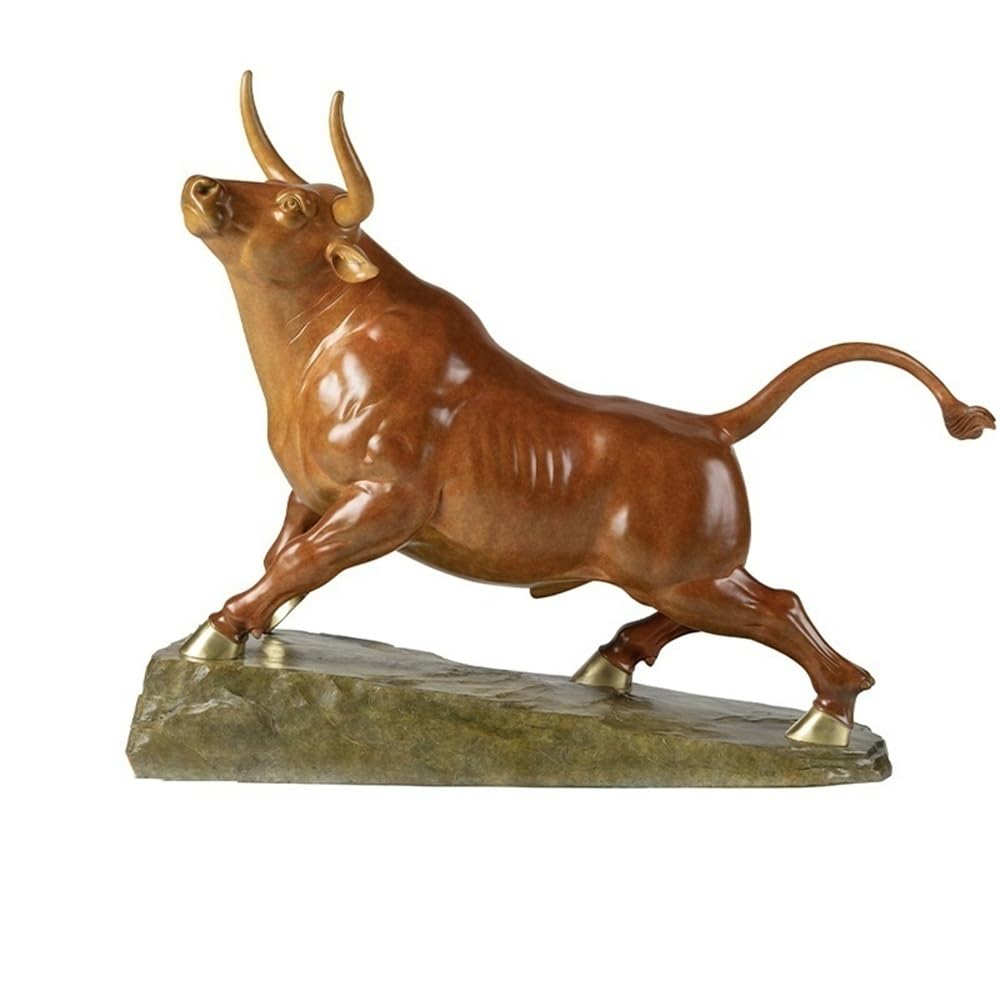 CHICKEN Bronze Living Room Ornaments Copper Desktop Cow Ornaments, Home Living Room Porch, Decorative Crafts, Handmade Statues Ornaments to Attract Wealth