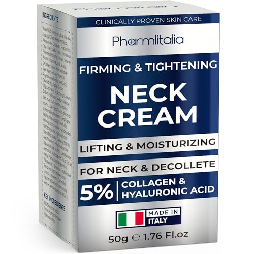 Neck Creams for Tightening and Firming Sagging Skin - Skin Tightening Cream for Face - Decollete & Chest, Under Chin Firming for Older Women - Neck Wrinkles Treatment with Collagen & Hyaluronic Acid