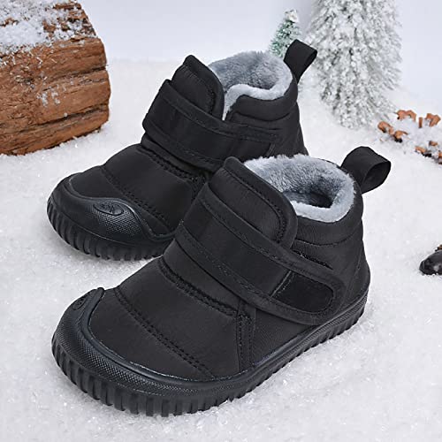 Toddler Girls Winter Snow Boots Plus Velvet Thick Non Slip Ski Boots Snow Boots Large Cotton Shoes Boys Boots4