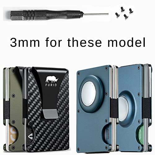 furid Minimalist Wallet Screws Replacement Set,Screws, 1 Screwdivers2