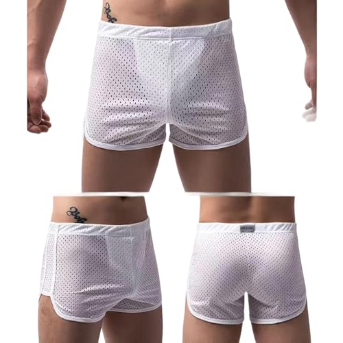 Men's 3-Inch Mesh Workout Shorts - Breathable Quick-Dry Lounge Running Sexy Gym Athletic Fitness Casual Short2