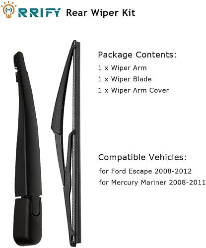 Miniatura 6 de Juego de limpiaparabrisas trasero 8L8Z17526-C para Ford Escape 2008-2012, para Mercury Mariner 2008-2011