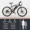 TotGuard Electric Bike, Electric Bike for Adults, 26" Ebike 500W Peak Motor, 19.8MPH Electric Mountain Bike with 374.4WH Removable Battery, Up to 50 Miles, Front Suspension Fork, 21 Speeds, UL 2849 #5