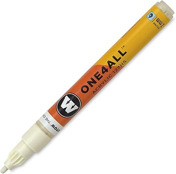 MOLOTOW ONE4ALL Acrylic Paint Marker, 2mm, Nature White, 1 Each 127.235