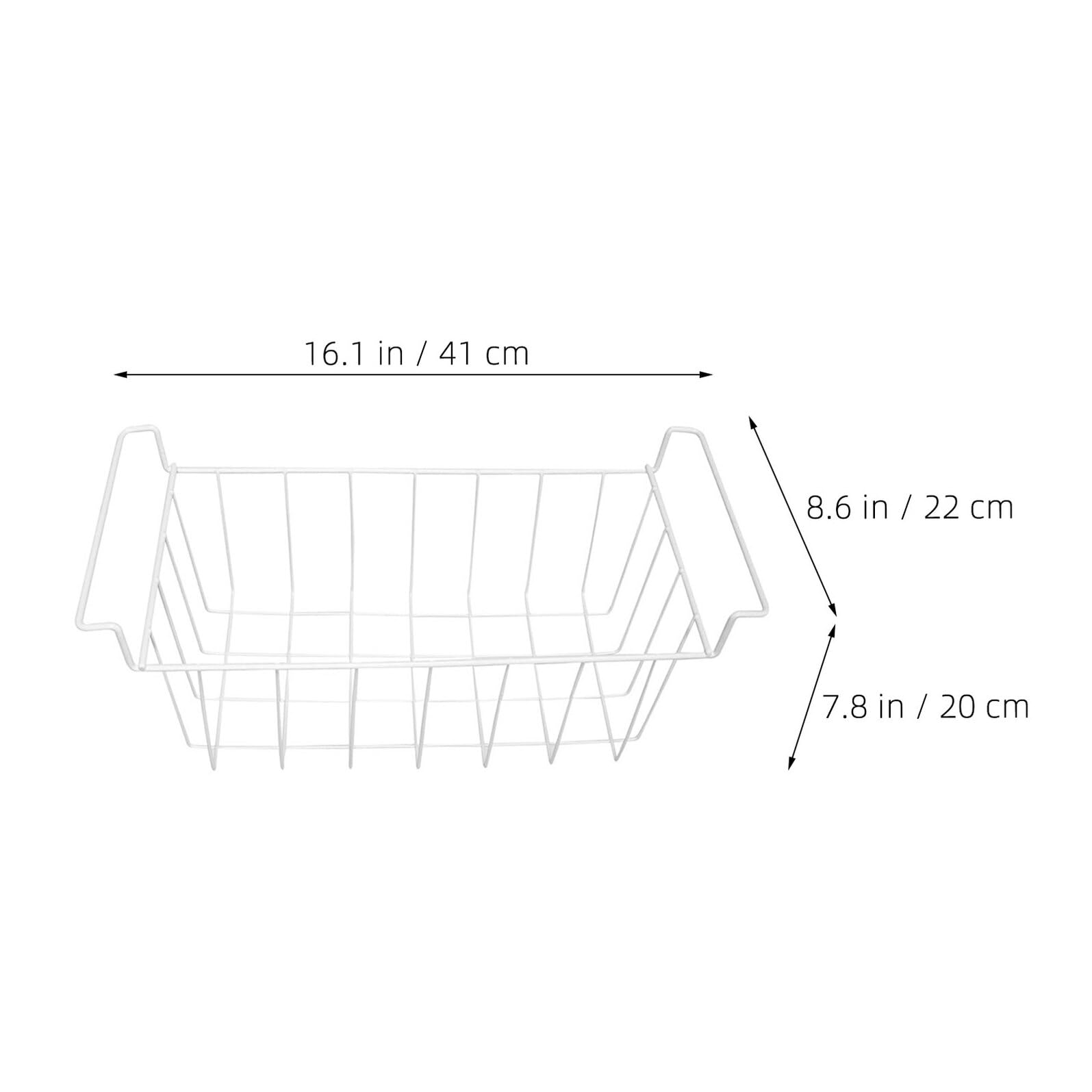 Cesta Metálica para Congelador con Diseño Resistente Cesta Colgante para Almacenamiento de Alimentos Organizador Versátil para Refrigerador y Congelador para Limpieza Fácil para