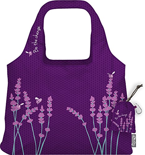 ChicoBag VITA Inspire Designer Compact Reusable Shopping Tote with Attached Pouch and Carabiner