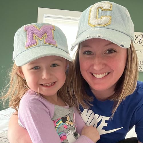 Personalized Baseball Cap With Chenille Name Patch Custom Toddler Initial Hat for Kid Adult Birthday Christmas Sports Teams3