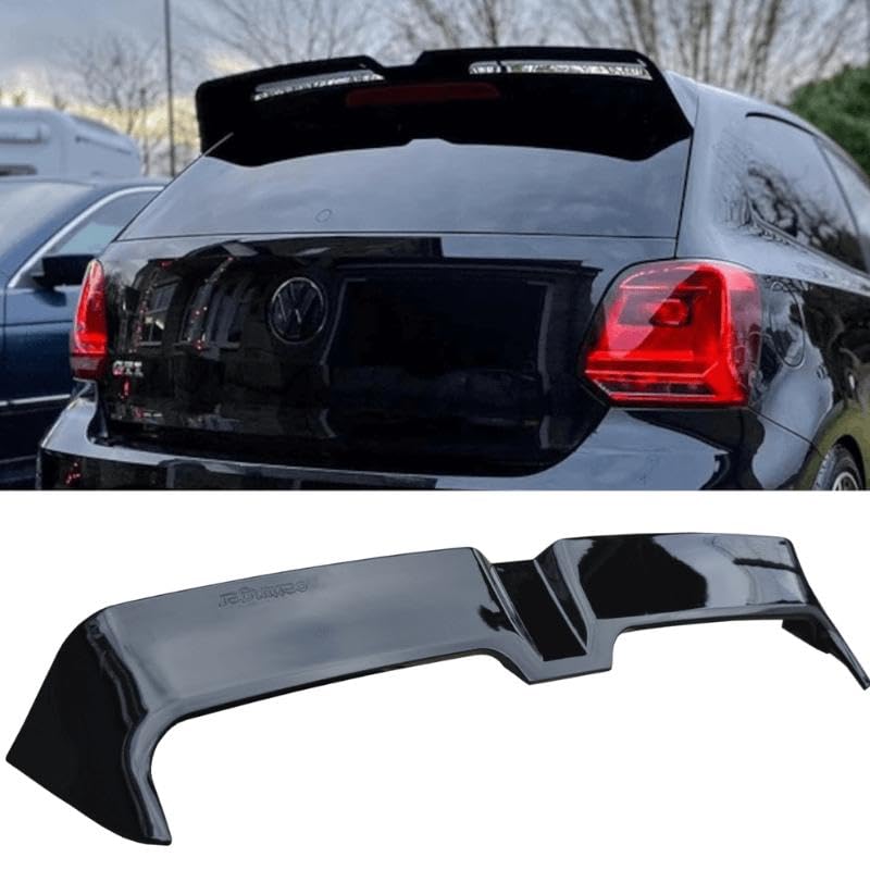 Polo Oettinger ABS Glossy Black Spoiler Lip Diffuser Oettinger Style Car Rear Top Trunk Spoiler Sporty Bumper Protector Rear Trunk Tail Protector for Polo-image-11