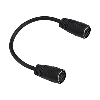 Wedinard DIN 8Pin to DIN 8Pin Female Cable, Female Extension Cable Adapter, Sound Cable Universal for AV Equipment, Pure Copper Core, 0.2m/0.66ft