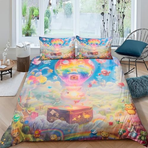 Parure de lit capybara double 200x200 avec housse de couette 3D et taie