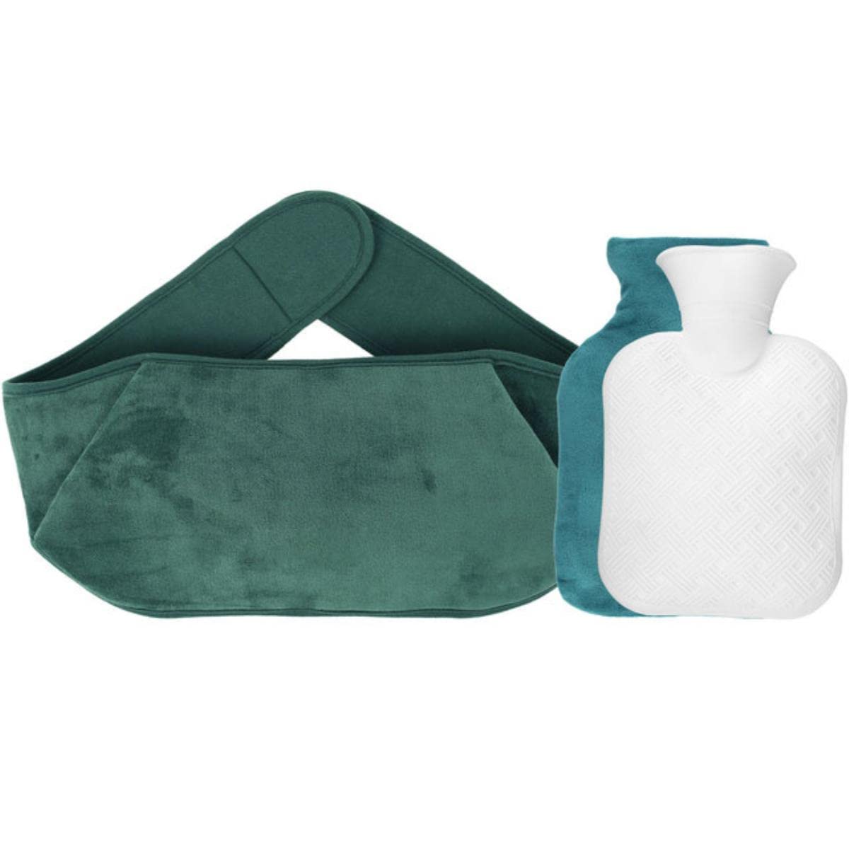 Botella de Agua Caliente de 1000ml con Funda para la Cintura, Bolsa de Agua Caliente portátil Reutilizable, Bolsa para aliviar el Dolor, Calentador de Invierno para el Hombro Abdomen-E,Francia