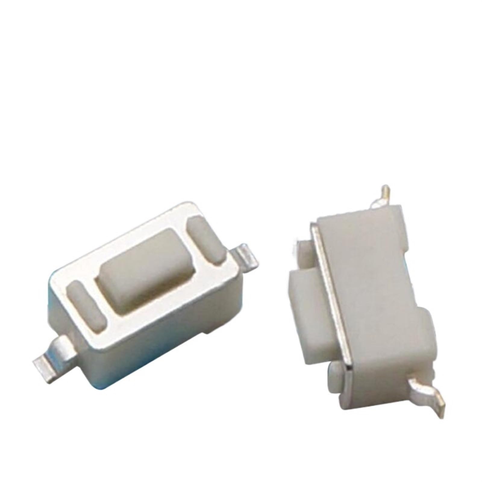 JFQOWCMP 50pcs Tact Switch 2 Pins 3 * 6 4.3mm Micro Toggle Push Button Press Key Electrical Switches White