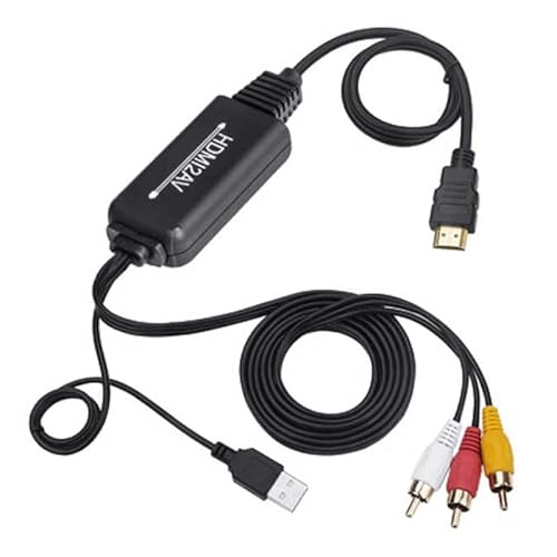 �g�[�z�[ HDMI to AV�ϊ��P�[�u��+USB-A ���d�p 0.4m+1.4m/0.4m HDX-H2AA [HDMI��RCA/�X�^���_�[�h�^�C�v] HDXH2AA