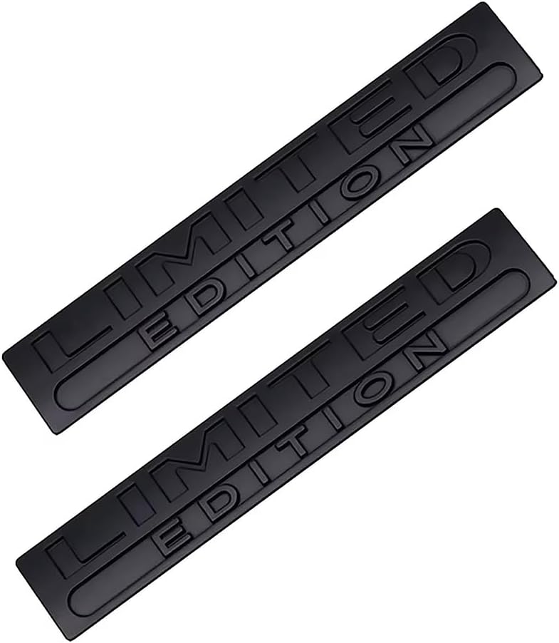 2Pcs Car Badges for Land Rover Discovery 2 2002-2004, Emblem Logo Sticker Car Emblem Badge 3D Decoration Sticker for Bonnet Front and Rear and Trunk Logo,Black-2