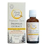RAW POT - ORGANIC RAW PROPOLIS EXTRACT - Alcohol-Free 100% Pure Unpasteurised Natural Bee Propolis Liquid for Sore Throat & Cold, Immunity Support, Skin, Hair, Dental Care | Kids & Adults Drops (50ml)
