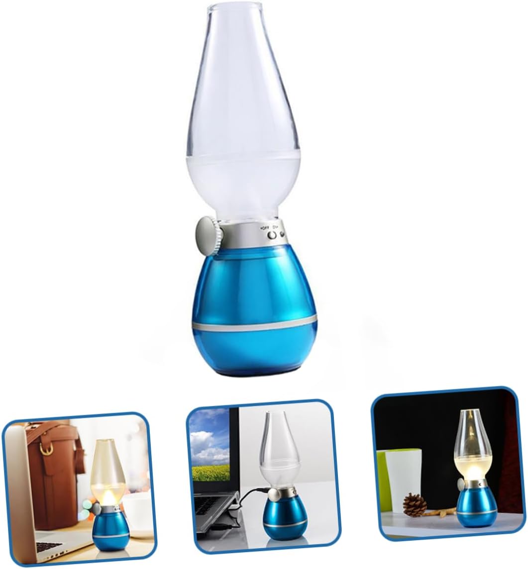 DOITOOL 5pcs Portable Retro Kerosene Lamp Rechargeable Table Lamp for Home Decor Handheld Design for Camping Parties Lightweight Vintage Lighting for Indoor Use Random Colors