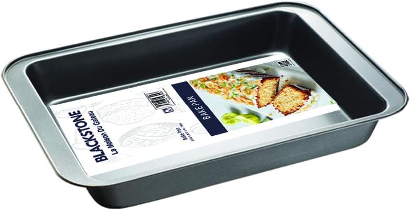BLACKSTONE Nonstick Bakeware Rectangular Baking Pan, Cookie Sheets, Roasting Pan Professional for Oven, Easy Clean Baking Tray… (37X25.5X5 CM)