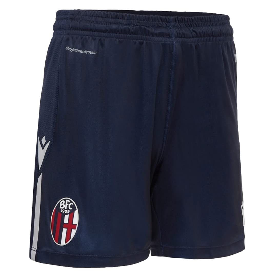 Macron Bfc M20 Gara SR, Short Home Bologna FC 2020/21 Uomo, Blu, S Macron Bfc M20 Gara SR, Short Home Bologna FC 2020/21 Uomo, Blu, S