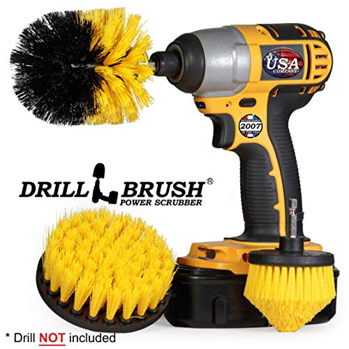 Image of Toilet Bowl Cleaner - Toilet Brush - Bathroom Cleaner - Bathroom Drill Brush Set - Toilet Cleaner - Tile Floor Cleaner - Shower Cleaner Drill - Grout Cleaner- Bathroom Scrub Brush - Grout Tile Brush