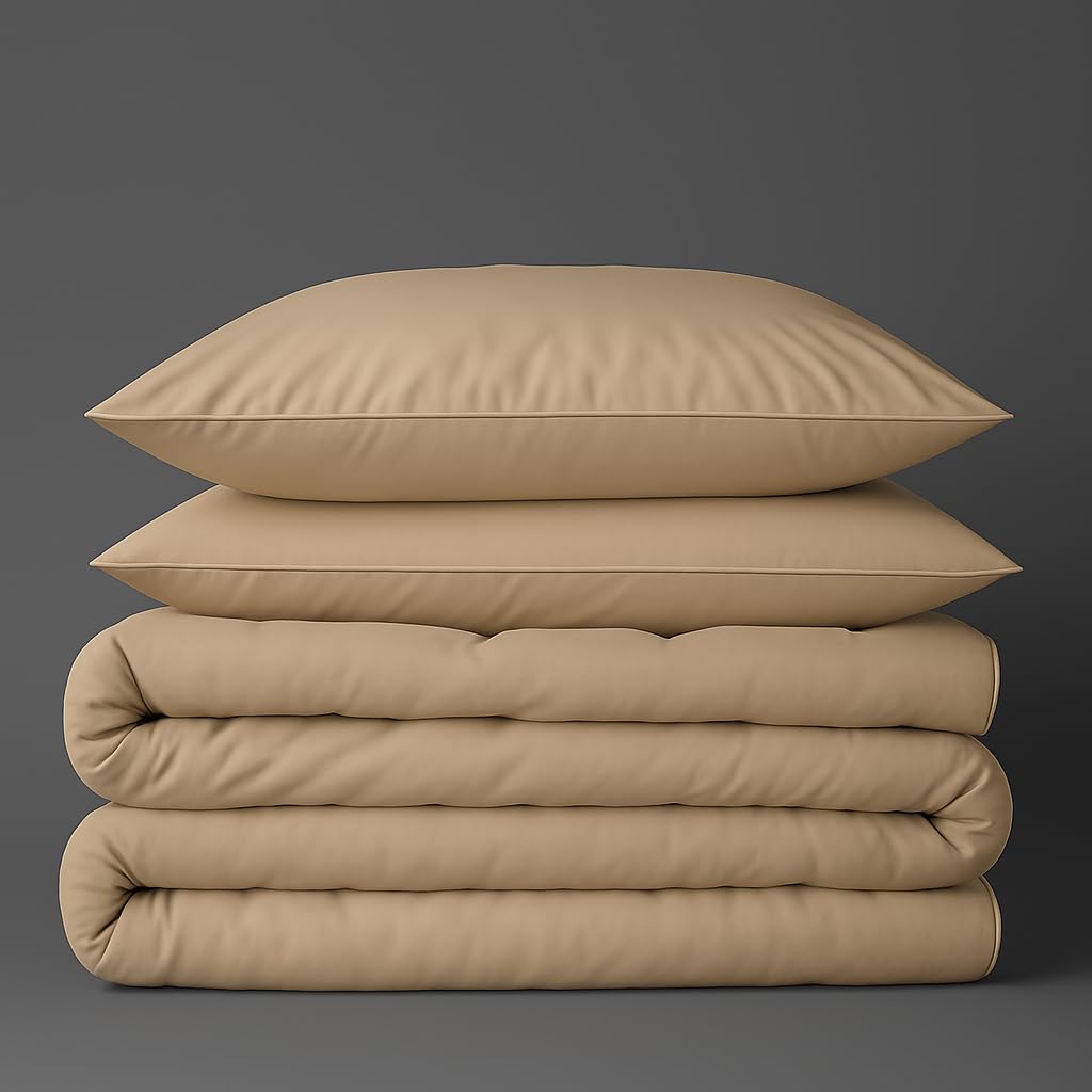 Peru Pima 415 Thread Count Percal Twin/Twin XL Duvet Cover Set - 100% Peruvian Pima Cotton, 2 Piece (1 Cover, 1 Pillowcase) - Cooling, Crisp, Hotel