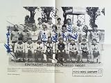 mannschaftsfoto hsv  Mannschaftsfoto der Saison 1980/81 mit 12 Original-Unterschriften