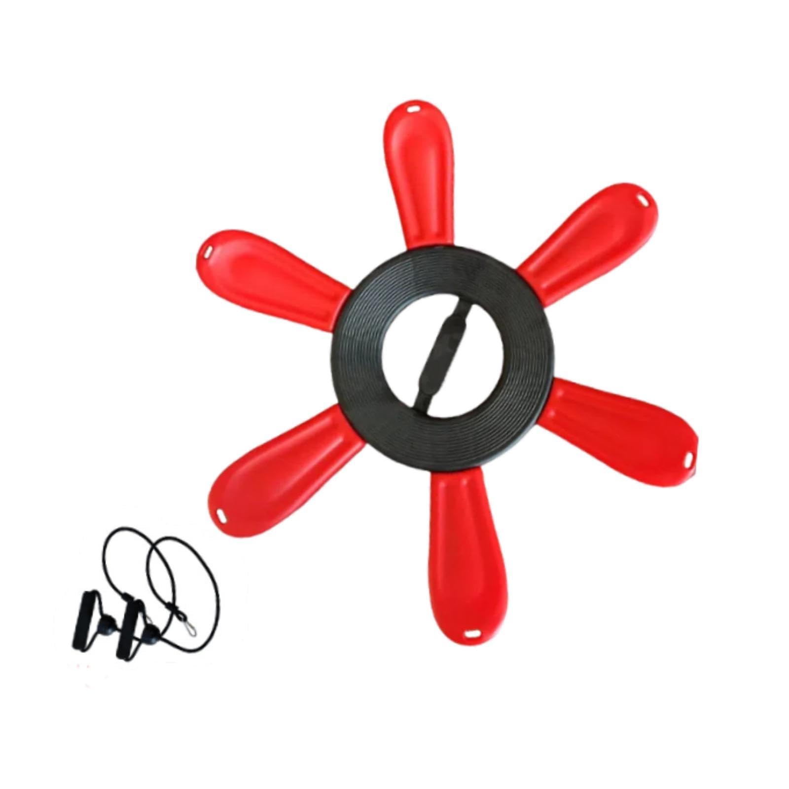 kowaku Yoga Ball Base, Exercise Ball Base, Stability Ball Accessory, Yoga Ball Holder Stand, Yoga Ball Chair Stand Base for Workout, Red with Strap