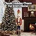 Sunnydaze Arnold The Strong 4ft Nutcracker Christmas Decor - Indoor Traditional Wooden Christmas Nutcracker Decor Statue