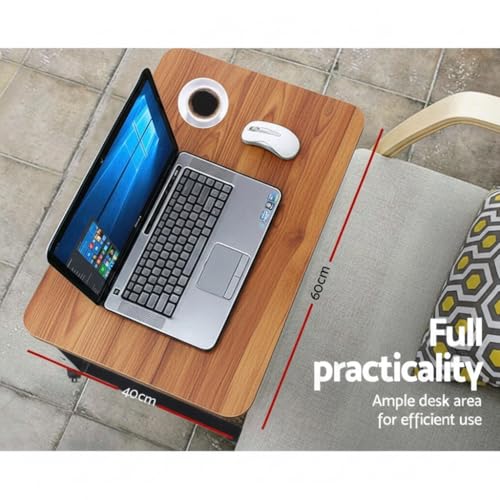 Image of AVZEEGO Multi-Purpose Sofa Side Height-Adjustable Laptop Table with Docking for Tablet, Study Table, Portable, Ideal for Work from Home, DIY Table, Easy to Assemble kids-adults