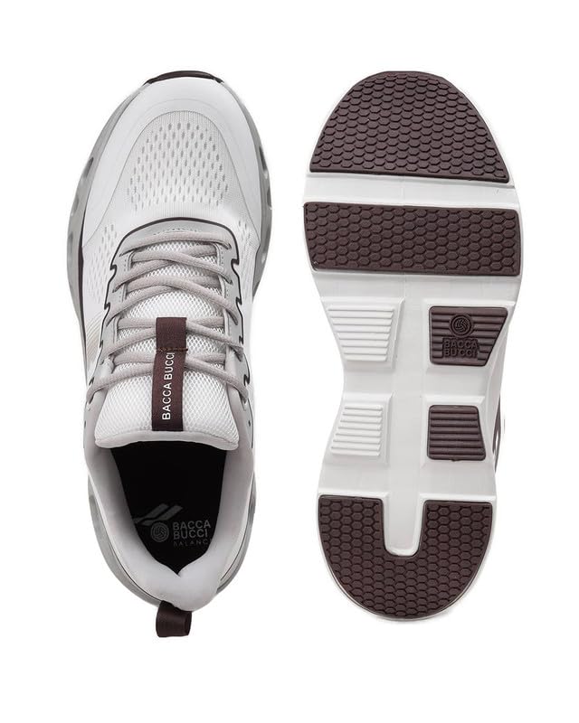 Image of Bacca Bucci Balance Men's Sports Sneakers | Ultra-Light Jacquard Running Shoes with Cushioned Rebound Sole | EVA + Rubber Heavy-Duty Outsole | All-Day Comfort & Breathable Daily Trainers