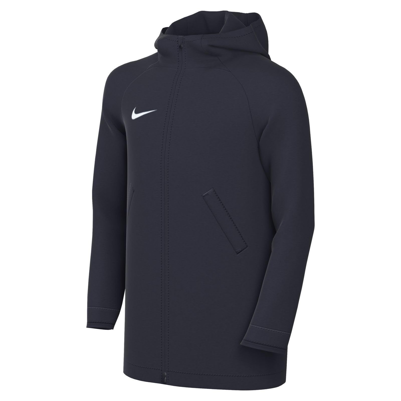 NIKE DJ6324-451 Y NK SF ACDPR HD RAIN JKT Jacket Unisex OBSIDIAN/WHITE Size XS