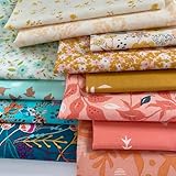 PREMIUM QUALITY: 100% premium quilting cotton with exceptional 205 thread count (133 x 72) for superior softness and durability COLLECTION VARIETY: Features fabrics from Legendary, Shine On, Duval, The Flower Society, and Velvet collections for diver...