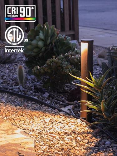 Image of LEONLITE 12-Pack 5CCT Anti-Glare Low Voltage Landscape Lights, 12-24V AC /DC