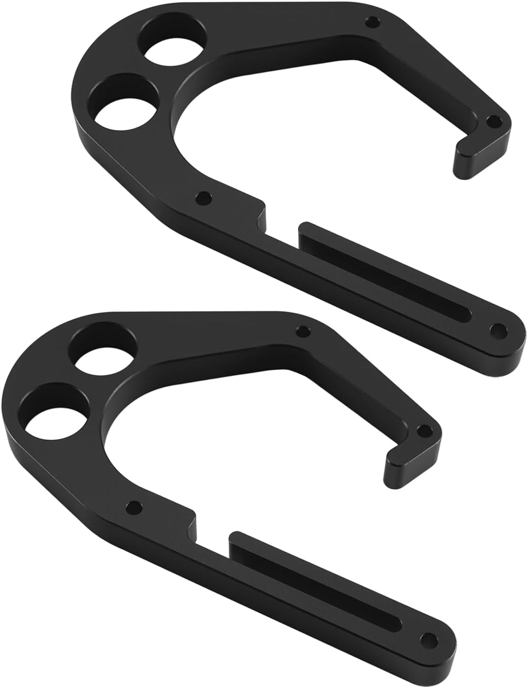 Aluminum Tree Hook Open Structure Fit for Shembiner XL Suitable for Camping Hunting Outdoor Exploration Tree Hanging Courtyard Decoration, Black * 2