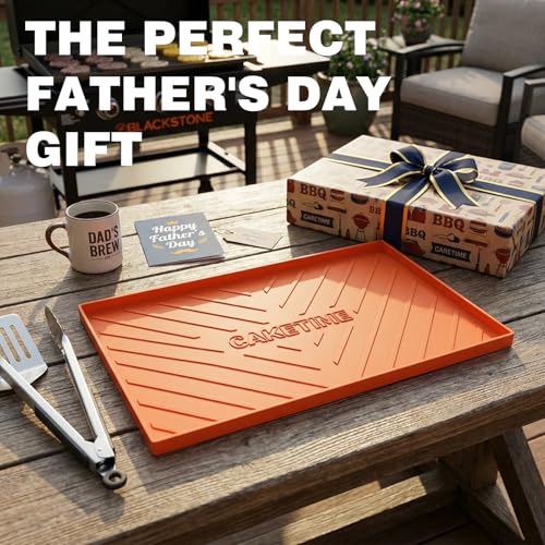 Caketime 28" Silicone Mat for Blackstone Griddle Accessories Grill Top Cover Protector Shield Camping Baking Kitchen Parrilla Para Asar Carne Gear Patio Park Garden Outside All Year Round Must Have by CAKETIME - Used condition - Image 7