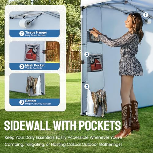 CROWN SHADES 10x10 Canopy with Pockets