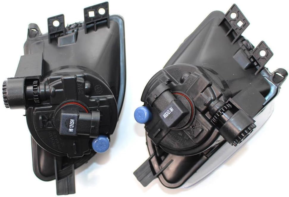 Pair of Front Bumper Fog Light Driving Lamp w/Halogen Bulbs Compatible for For 2011-2013 BMW 5 SERIES F10 528I 535I 550Ii, Fits OE 63177216886, 63177216887