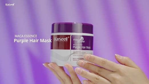 Karseell Maca Essence Purple Hair Mask — product jar 16.9 oz