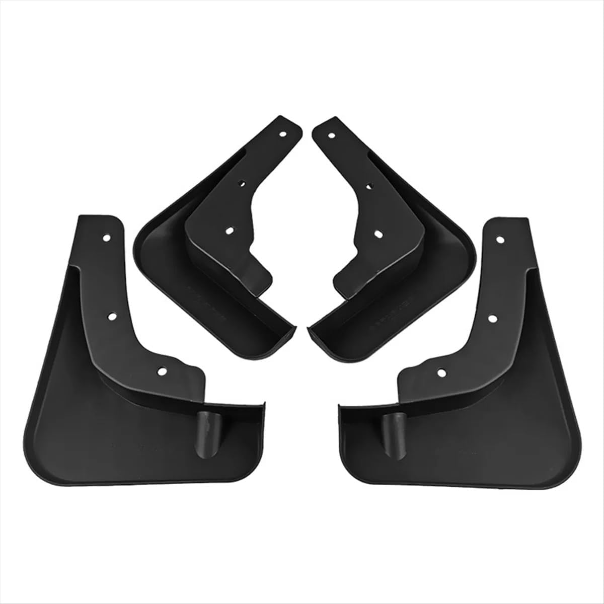 Guardabarros para Mitsubishi Outlander 2022 2023 (Juego de 4 Faldillas Antibarro, Color Negro)