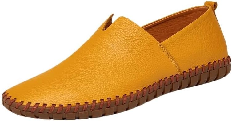 Shoes Men's Soft Sole Surface Slip-on Loafers Versatile Comfortable Casual Oxford Shoes for Party Driving Business Men Low-top Flat Shoes