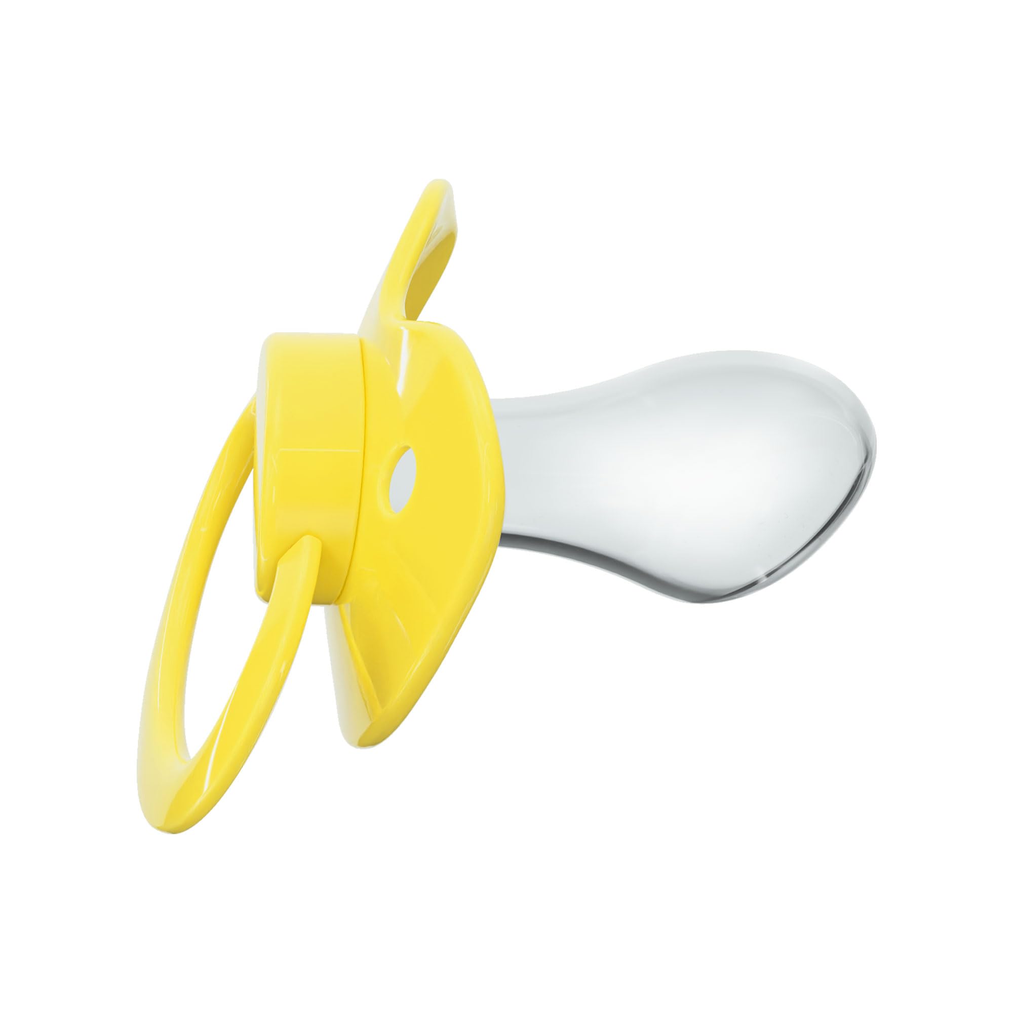 Pacifier Addict - Fixx - JUMBO Functional Adult XXL Silicone Pacifier - Size 10 (Bright Yellow)