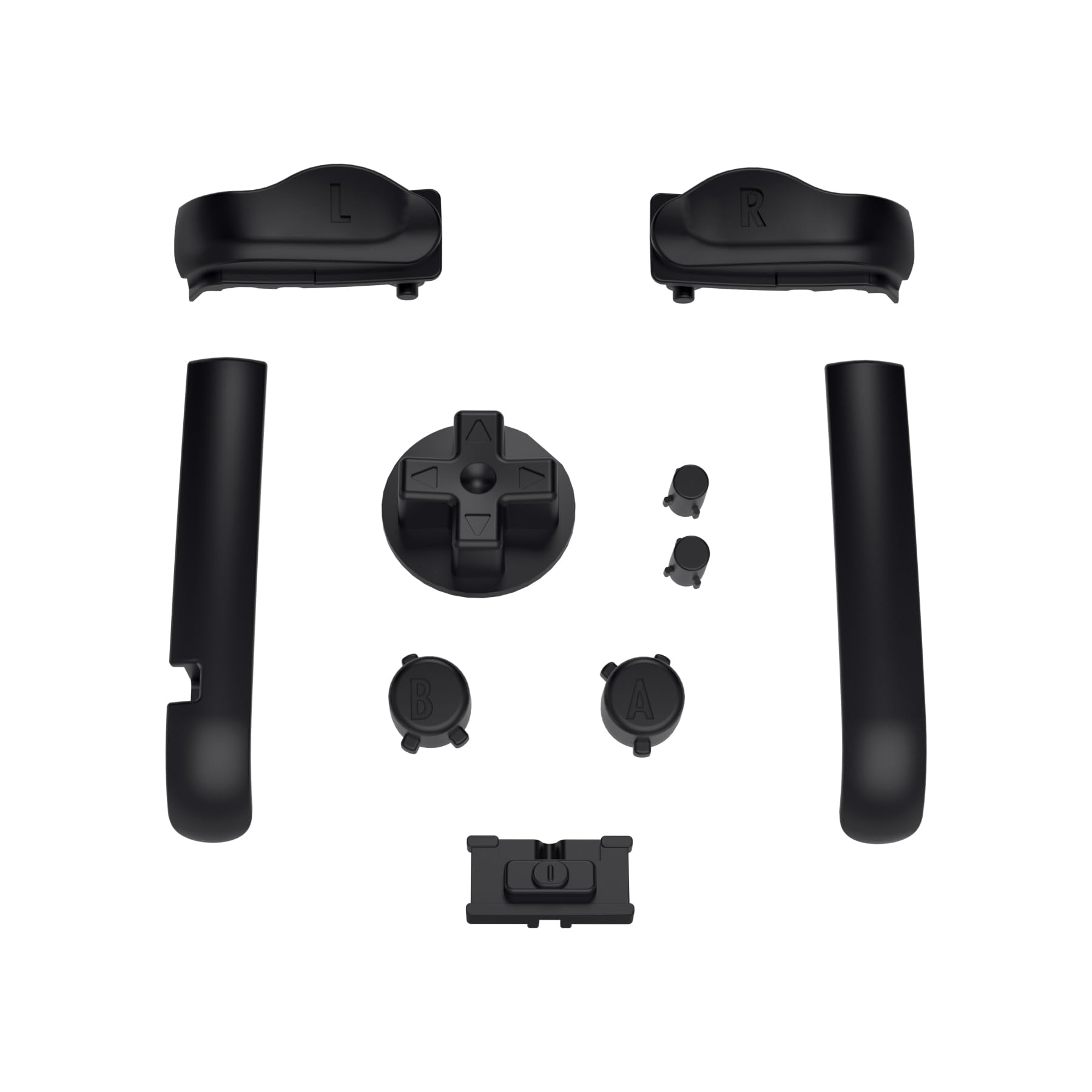 eXtremeRate Botones Completos para Gameboy Advance, Teclas de Repuesto A B L R D-Pad Select Start, Accesorios para GBA, No Incluye Consola Portátil, Negro