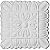 Ekena Millwork ROS06X06BA 6 1/8 inch W x 6 1/8 inch H x 7/8 inch P Baltimore Rosette,,, White