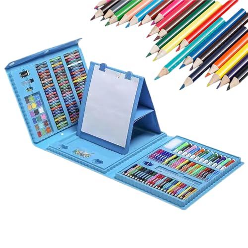 Genérico De Regalo De 208 Lápices De Color, Colección Completa De Dibujos Para, Paquete De Cepillos De Acuarela, Suministros De Papelería Artística Creativos, Pigmentos Lisos, Superposición