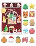 Momcozy & BIG HUGS 14Pcs Christmas Bath Bombs Set of Countdown Calendar Mystery Box, 14 Days of Surprise Bath Bombs & Family Fun, Ideal Christmas Gifts for Kids Boys Girls Toddlers