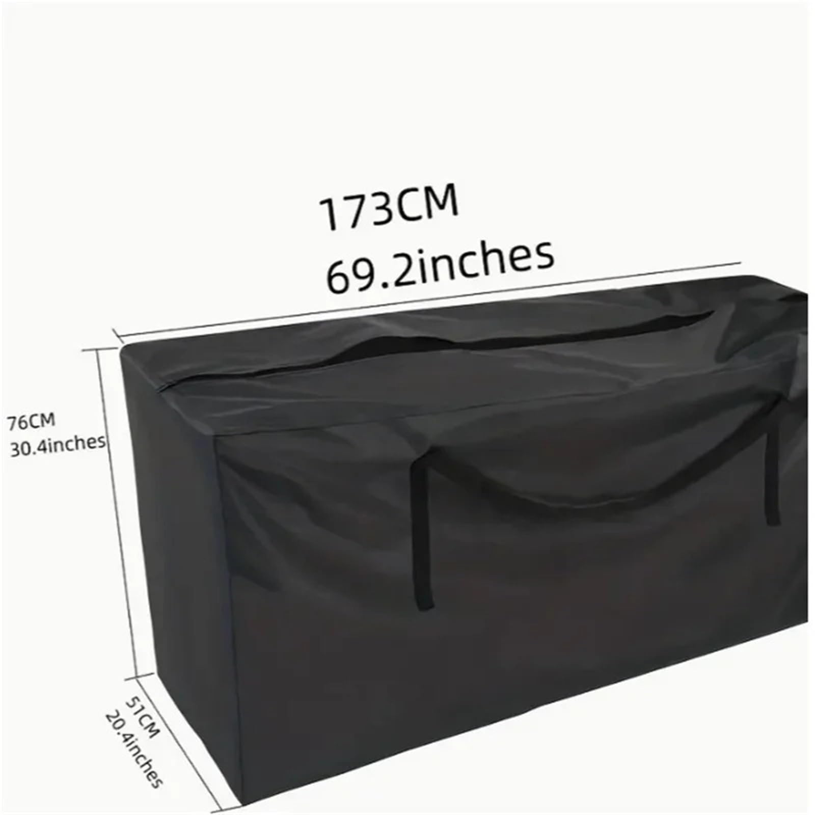 Borsa portaoggetti for cuscini for mobili da giardino, impermeabile, resistente, in tessuto Oxford antistrappo, for riporre l'albero di Natale Per Cuscini(173X76X51cm)