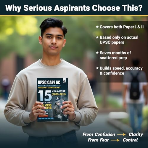 Image of PW UPSC CAPF AC Central Armed Police Forces Assistant Commandant 15 Previous Year Solved Papers l & ll (2025-2011) PYQ | 2400+ Ques | General Studies & Descriptive Paper For Exams 2026