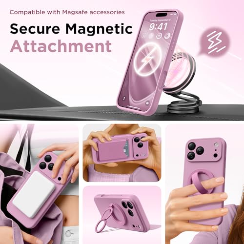 Image of GolbinBox Magnetic for iPhone 17 Pro Case, Silicone Cover, Roland Purple